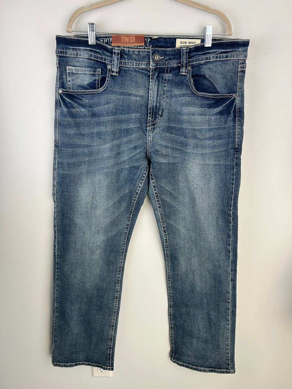 Men’s T.K. Axel Slim Boot-Cut Jeans 36x32